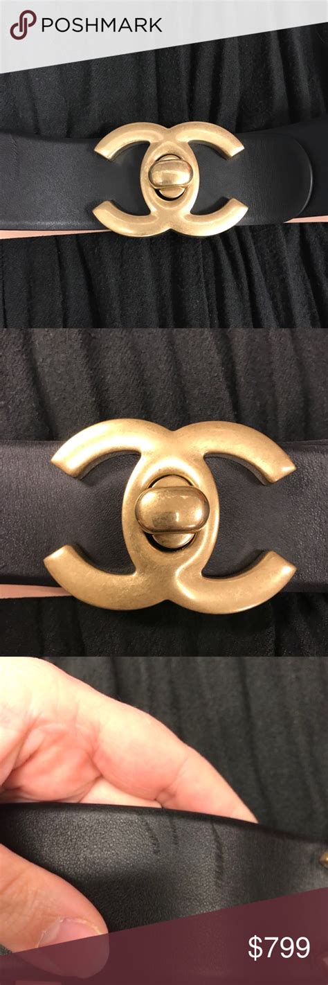 chanel turnlock belt